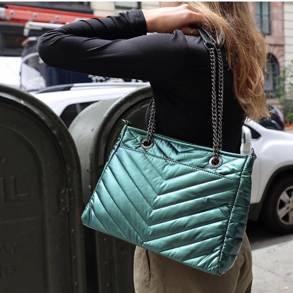 Think Royin Genevieve Lady Shoulder Bag Pearl Emerald Bag - Picture 1 of 9